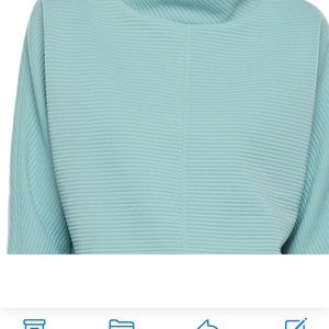 JC Penney Stylus Aqua Cowl Neck Long Sleeve Top Comfort JCPenney Size 2XL